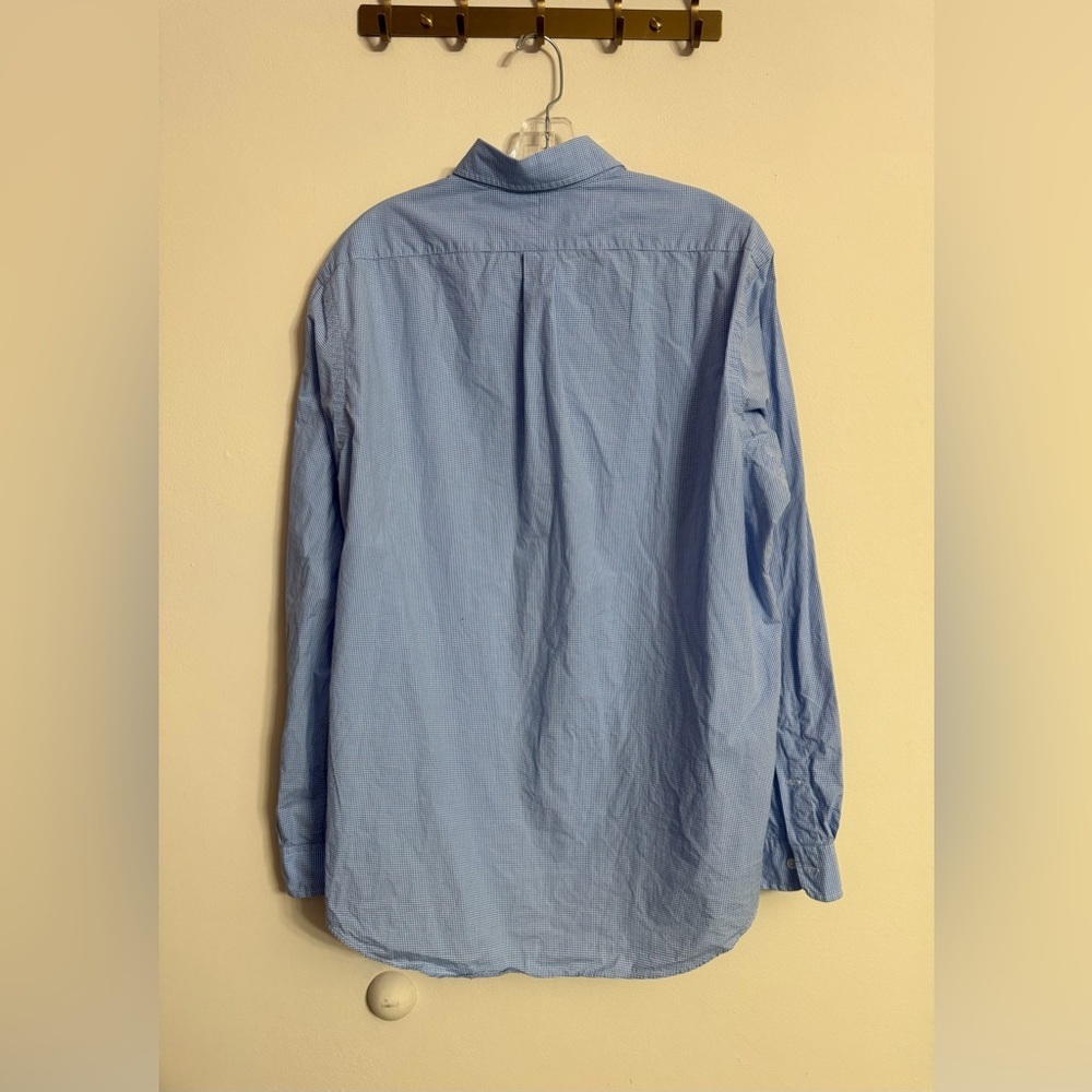 Ralph Lauren Shirt Mens XL Blue White Gingham Button Down Long Sleeve Classic - Picture 4 of 4